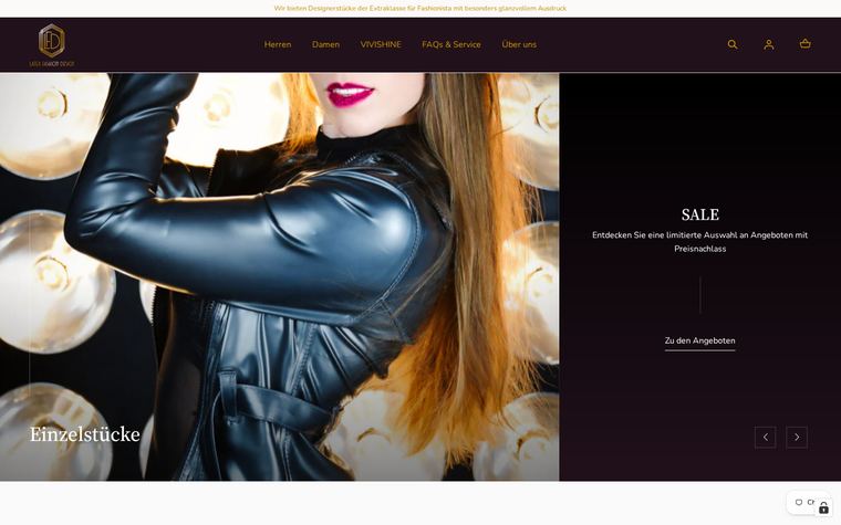Startseite von latex-fashion-design.de